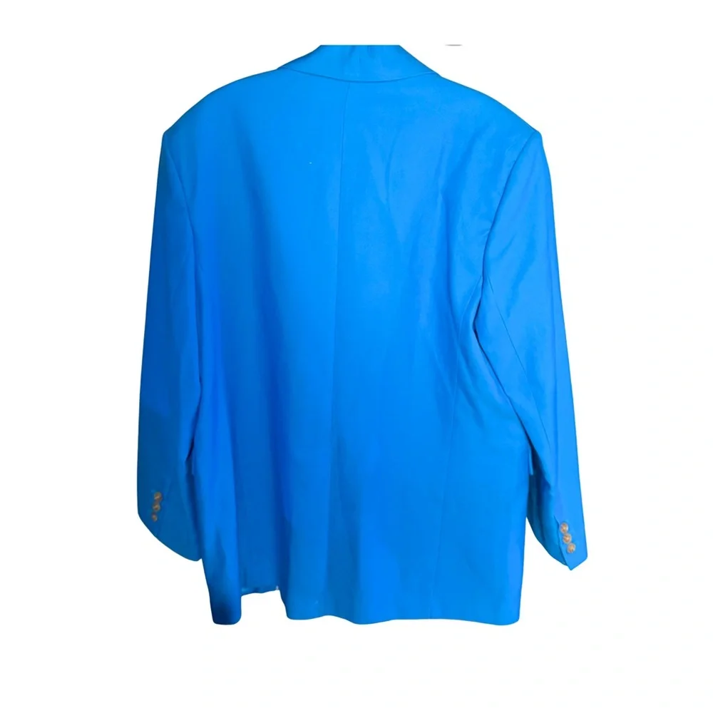 Mango MNG NWT Vibrant Blue Blazer Size Large Corpcore Cotton Versatile Going Out